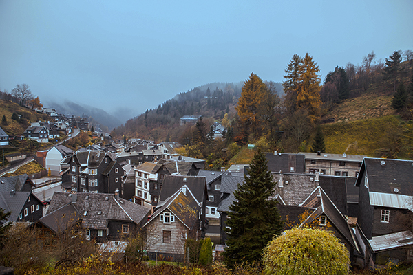 Blick auf Lauscha